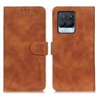 For OPPO Realme 8 / 8 Pro KHAZNEH Retro Texture PU + TPU Horizontal Flip Leather Case with Holder & Card Slots & Wallet(Brown) - 1