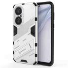 For Huawei P50 Punk Armor 2 in 1 PC + TPU Shockproof Case with Invisible Holder(White) - 1