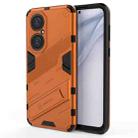 For Huawei P50 Punk Armor 2 in 1 PC + TPU Shockproof Case with Invisible Holder(Orange) - 1