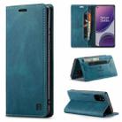 For OnePlus 8T AutSpace A01 Retro Skin-feel Crazy Horse Texture Horizontal Flip Leather Case with Holder & Card Slots & Wallet & RFID(Blue) - 1