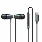 Remax RM-660a USB-C / Type-C Interface Wire-controlled Wired Earphone, Support Call / Singing, Cable Length: 1.2m(Tarnish) - 1