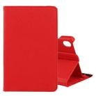 For Lenovo Tab M8 360 Degree Rotation Litchi Texture Horizontal Flip Leather Case with Holder(Red) - 1