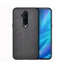 For OnePlus 7T Pro Shockproof Cloth Texture PC+ TPU Protective Case(Black) - 1