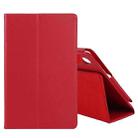 For Lenovo Tab M10 HD Litchi Texture Solid Color Horizontal Flip Leather Case with Holder & Pen Slot(Red) - 1