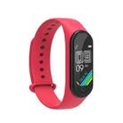 M4S 0.96 inch TFT Color Screen IP67 Waterproof Smart Wristband,Support Body Temperature Monitoring / Heart Rate Monitoring / Blood Pressure Monitoring(Red) - 1