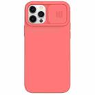 For iPhone 12 / 12 Pro NILLKIN CamShield Liquid Silicone + PC Full Coverage Case(Red) - 1