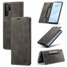 For Huawei P30 Pro AutSpace A01 Retro Skin-feel Crazy Horse Texture Horizontal Flip Leather Case with Holder & Card Slots & Wallet & RFID(Coffee) - 1