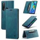 For Huawei P30 Lite AutSpace A01 Retro Skin-feel Crazy Horse Texture Horizontal Flip Leather Case with Holder & Card Slots & Wallet & RFID(Blue) - 1