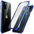 For iPhone 11 Pro PC Magneto Shell Series All-Inclusive Anti-Fall Waterproof Protection Case(Blue) - 1