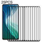 For Xiaomi Mi 11i Edge Glue 25 PCS 9H HD 3D Curved Edge Tempered Glass Film(Black) - 1