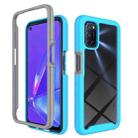 For OPPO A52 / A72 / A92 Starry Sky Solid Color Series Shockproof PC + TPU Protective Case(Sky Blue) - 1