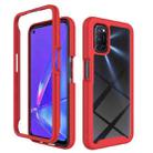 For OPPO A52 / A72 / A92 Starry Sky Solid Color Series Shockproof PC + TPU Protective Case(Red) - 1