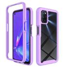 For OPPO A52 / A72 / A92 Starry Sky Solid Color Series Shockproof PC + TPU Protective Case(Purple) - 1