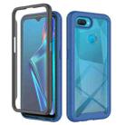 For OPPO A12 Starry Sky Solid Color Series Shockproof PC + TPU Protective Case(Blue) - 1