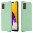 For Samsung A72 5G / 4G Pure Color Liquid Silicone Shockproof Full Coverage Case(Green) - 1
