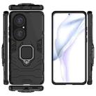 For Huawei P50 Pro PC + TPU Shockproof Protective Case with Magnetic Ring Holder(Black) - 5