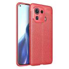 For Xiaomi Mi 11 Pro Litchi Texture TPU Shockproof Case(Red) - 1