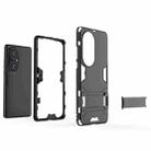 For Huawei P50 Pro PC + TPU Shockproof Protective Case with Holder(Black) - 3