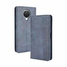 For Nokia G20 / G10 Magnetic Buckle Retro Crazy Horse Texture Horizontal Flip Leather Case with Holder & Card Slots & Photo Frame(Blue) - 1