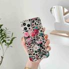 For iPhone 12 / 12 Pro Shell Pattern Protective Case(Leopard Flowers) - 1