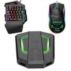 HXSJ P6+V100+J900 Keyboard Mouse Converter + One-handed Keyboard + Gaming Mouse Set - 1