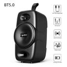 HXSJ Q8 Bluetooth 5.0 Multi-function Wireless Bluetooth Speaker Audio, Support Handsfree Calling & TF Card & USB(Black) - 2