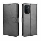 For OPPO A93 5G Retro Crazy Horse Texture Horizontal Flip Leather Case with Holder & Card Slots & Lanyard(Black) - 1