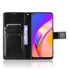 For OPPO A94 4G / F19 Pro / Reno5 F Retro Crazy Horse Texture Horizontal Flip Leather Case with Holder & Card Slots & Lanyard(Black) - 5