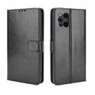 For OPPO Find X3 / Find X3 Pro Retro Crazy Horse Texture Horizontal Flip Leather Case with Holder & Card Slots & Lanyard(Black) - 1