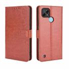 For OPPO Realme C21 Retro Crazy Horse Texture Horizontal Flip Leather Case with Holder & Card Slots & Lanyard(Brown) - 1