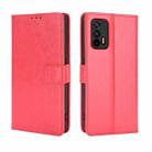 For OPPO Realme GT 5G Retro Crazy Horse Texture Horizontal Flip Leather Case with Holder & Card Slots & Lanyard(Red) - 1