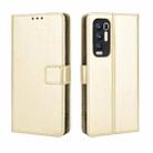 For OPPO Reno5 Pro+ / Find X3 Neo Retro Crazy Horse Texture Horizontal Flip Leather Case with Holder & Card Slots & Lanyard(Gold) - 1