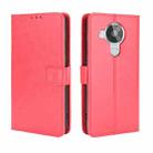 For Nokia 7.3 Retro Crazy Horse Texture Horizontal Flip Leather Case with Holder & Card Slots & Lanyard(Red) - 1