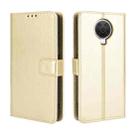 For Nokia G20 / G10 / 6.3 Retro Crazy Horse Texture Horizontal Flip Leather Case with Holder & Card Slots & Lanyard(Gold) - 1