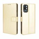 For OnePlus 9R Retro Crazy Horse Texture Horizontal Flip Leather Case with Holder & Card Slots & Lanyard(Gold) - 1