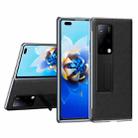 For Huawei Mate X2 Transparent Protective Case wth Invisible Holder(Black) - 1