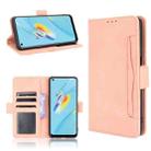 For OPPO A54 Skin Feel Calf Pattern Horizontal Flip Leather Case with Holder & Card Slots & Photo Frame(Pink) - 1