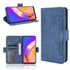 For OPPO A94 4G/F19 Pro 4G/Reno5 F/Reno5 Lite Skin Feel Calf Pattern Horizontal Flip Leather Case with Holder & Card Slots & Photo Frame(Blue) - 1