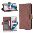 For OPPO Find X3 / Find X3 Pro Skin Feel Calf Pattern Horizontal Flip Leather Case with Holder & Card Slots & Photo Frame(Brown) - 1