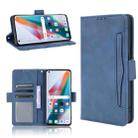 For OPPO Find X3 / Find X3 Pro Skin Feel Calf Pattern Horizontal Flip Leather Case with Holder & Card Slots & Photo Frame(Blue) - 1