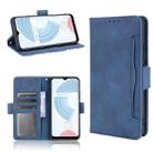 For OPPO Realme C21 Skin Feel Calf Pattern Horizontal Flip Leather Case with Holder & Card Slots & Photo Frame(Blue) - 1