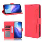 For OPPO Reno5 4G Skin Feel Calf Pattern Horizontal Flip Leather Case with Holder & Card Slots & Photo Frame(Red) - 1