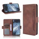 For Nokia 7.3 Skin Feel Calf Pattern Horizontal Flip Leather Case with Holder & Card Slots & Photo Frame(Brown) - 1