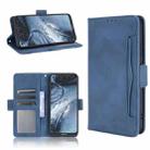 For Nokia 7.3 Skin Feel Calf Pattern Horizontal Flip Leather Case with Holder & Card Slots & Photo Frame(Blue) - 1