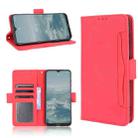 For Nokia G10 / G20 / 6.3 Skin Feel Calf Pattern Horizontal Flip Leather Case with Holder & Card Slots & Photo Frame(Red) - 1