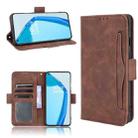 For Oneplus 9R Skin Feel Calf Pattern Horizontal Flip Leather Case with Holder & Card Slots & Photo Frame(Brown) - 1