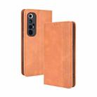 For Xiaomi Mi 10S Magnetic Buckle Retro Crazy Horse Texture Horizontal Flip Leather Case with Holder & Card Slots & Photo Frame(Brown) - 1