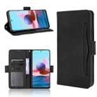 For Xiaomi Redmi Note 10 Pro / Note 10 Pro Max Skin Feel Calf Pattern Horizontal Flip Leather Case with Holder & Card Slots & Photo Frame(Black) - 1