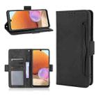 For Samsung Galaxy A32 4G Skin Feel Calf Pattern Horizontal Flip Leather Case with Holder & Card Slots & Photo Frame(Black) - 1