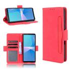 For Sony Xperia 10 III Skin Feel Calf Pattern Horizontal Flip Leather Case with Holder & Card Slots & Photo Frame(Red) - 1